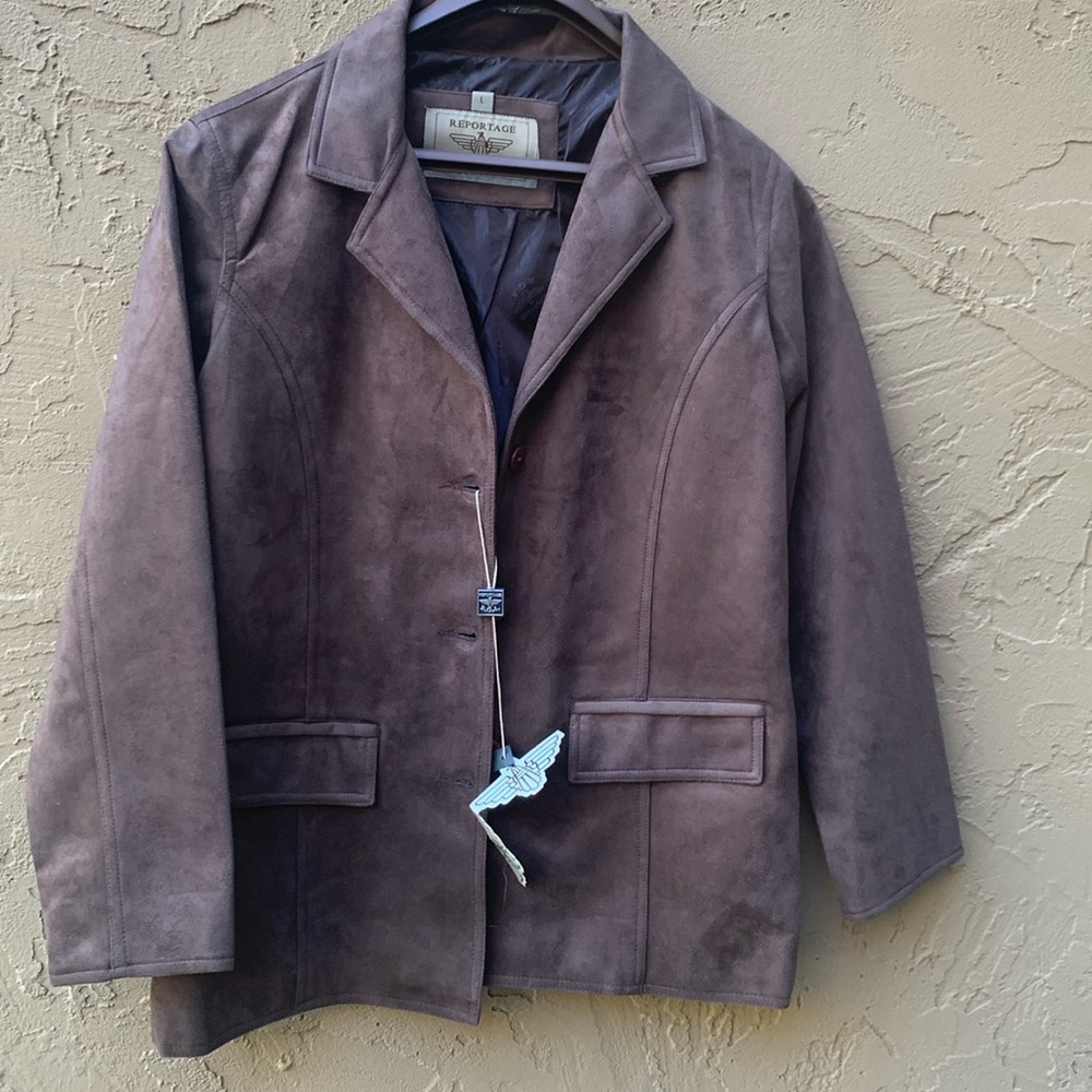 Reportage R.G.A. Men’s Faux Suede Jacket - NWT